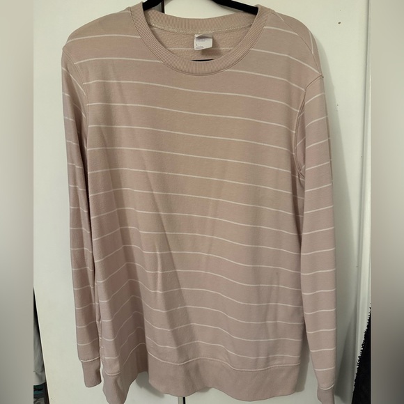 stars above Sweaters - Stars Above Men's Blush Striped Long Sleeve Tee